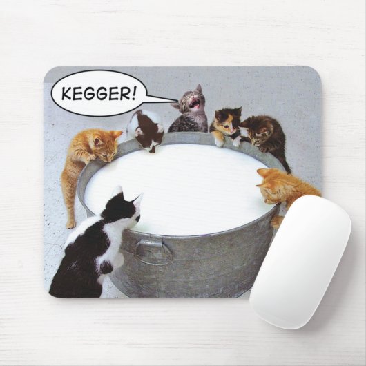 Katze Kegger Mousepad (Mit Mouse)