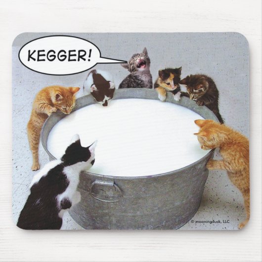 Katze Kegger Mousepad (Vorne)
