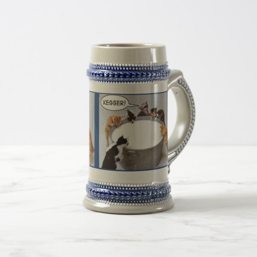 Katze Kegger Tasse (VorderseiteRechts)