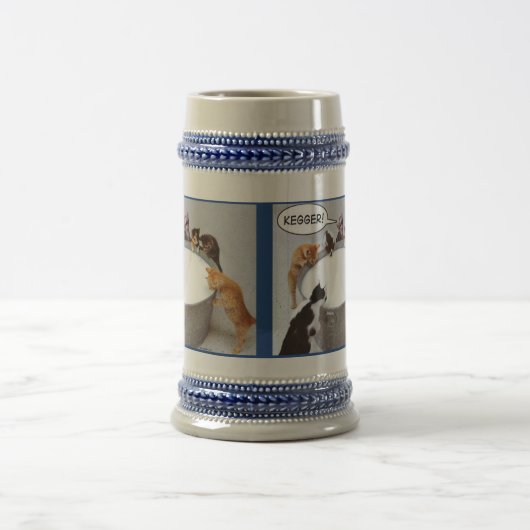 Katze Kegger Tasse (Mittel)