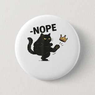Katze Keine Könige In Amerika Button