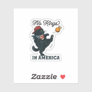 Katze Keine Könige In Amerika Vintage-Katzen Gegen Aufkleber