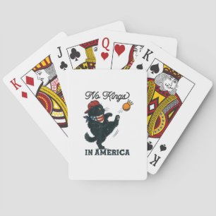 Katze Keine Könige In Amerika Vintage Katzen Gegen Spielkarten