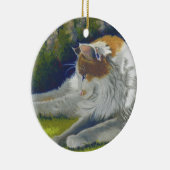 Katze Keramik Ornament (Rechts)