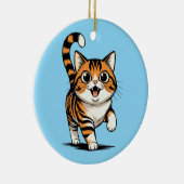 Katze Keramik Ornament (Rechts)