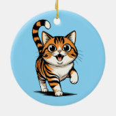 Katze Keramik Ornament (Hinten)