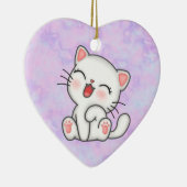 Katze Keramik Ornament (Rechts)