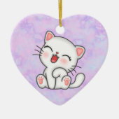 Katze Keramik Ornament (Vorne)