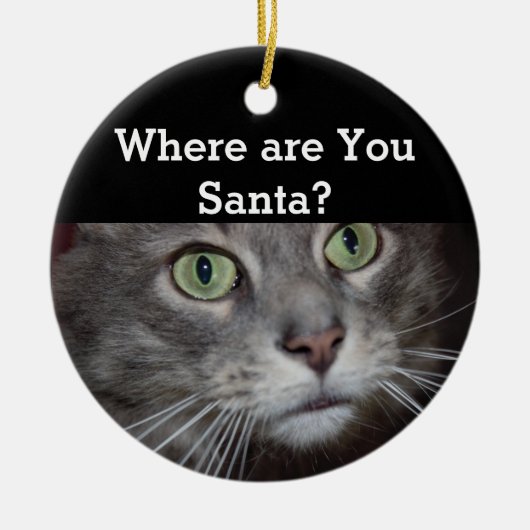 Katze Keramik Ornament (Vorne)