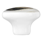 Katze Keramikknauf (Seitenansicht)