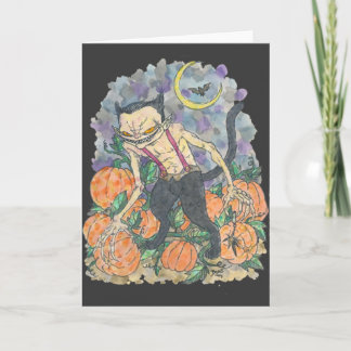 "Katze keucht" Geschichten-und Anmerkungs-Karte Karte