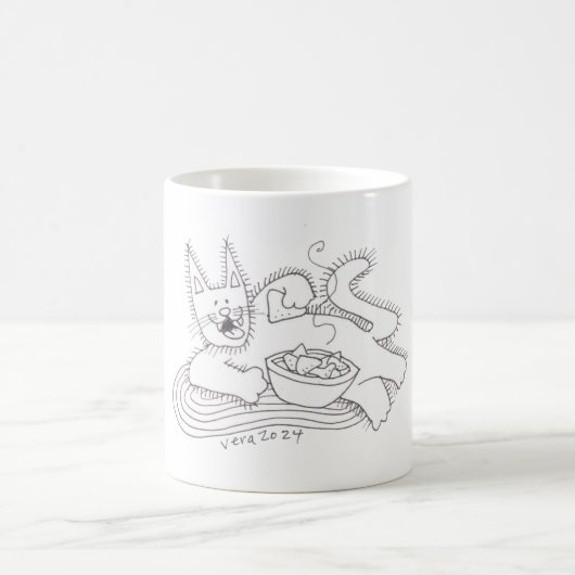 Katze Kitsa Perogie Pyrohy Varenyky Ukrainisch Kaffeetasse (Mittel)
