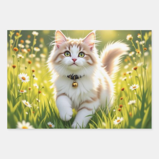 Katze / Kitten Geschenkpapier Set (Vorderseite 3)