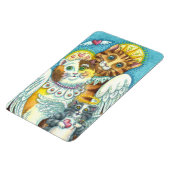 KATZE, KITTEN & MAUSANGELN IN HEAVEN, HALO & WINGS MAGNET (Linke Seite)