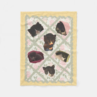 Katze, Kitty-Katzen-Zuhause-Bonbon-Zuhause Fleecedecke