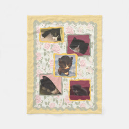 Katze, Kitty-Katzen-Zuhause-Bonbon-Zuhause Fleecedecke