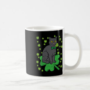 Katze Kleeblatt St Patricks Tag 4-Blatt-Kleeblatt Kaffeetasse