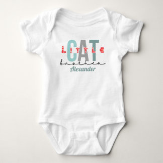 Katze kleiner Bruder süßes Design Baby Strampler