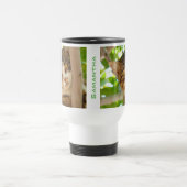 Katze Klettern am Baum Personalisiert Reisebecher (Mittel)