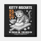 Katze Kneten Baker Kitty Biscuits Wir Knead Em You Magnet (Vorne)