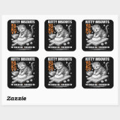 Katze Kneten Baker Kitty Biscuits Wir Knead Em You Quadratischer Aufkleber (Blatt)