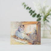 Katze Kochen mit der Feuerrezeptkarte Postkarte (Stehend Vorderseite)