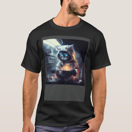 Katze kocht Regen T-Shirt (Vorderseite)