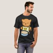 Katze kocht T-Shirt (Vorne ganz)
