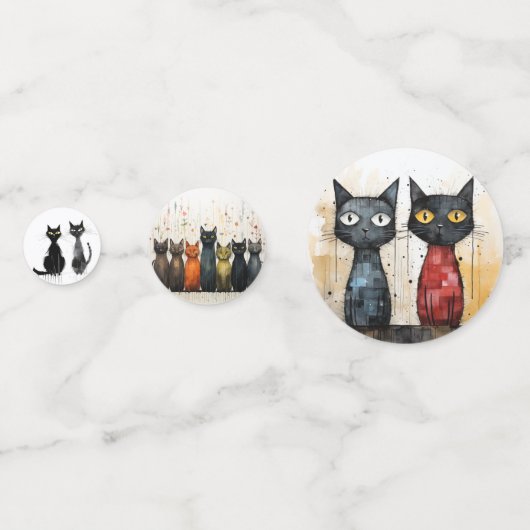 Katze Konfetti (Vorderseiten)