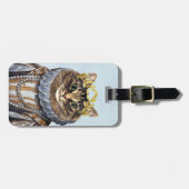 Katze Königin 2 Gepäckanhänger (Vorderseite horizontal)