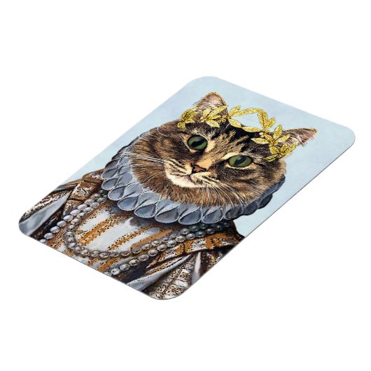 Katze Königin 2 Magnet (Linke Seite)