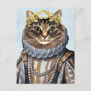 Katze Königin 2 Postkarte