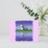 Katze kopieren postkarte (Stehend Vorderseite)
