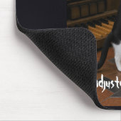 Katze kratzt eine Orgelbank Mousepad (Ecke)
