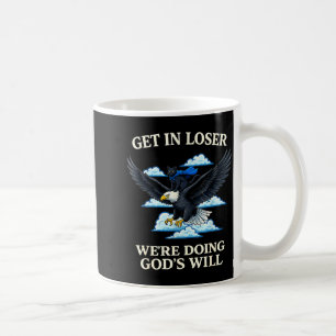 Katze kriegt Verlierer wir tun Gottes Willen chris Kaffeetasse