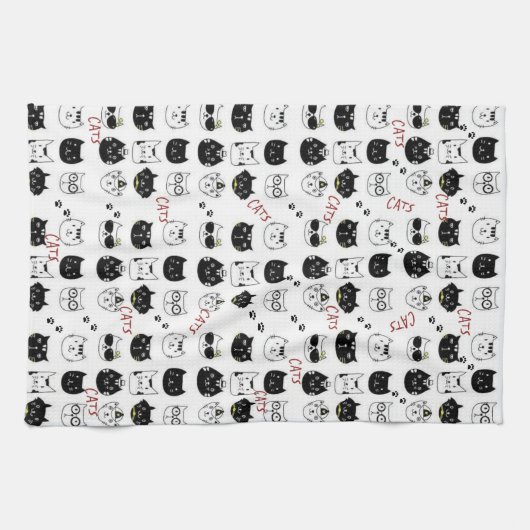 Katze Küche Handtuch (Horizontal)