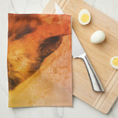 Katze Küchentücher (Viertel Falte)