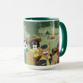 Katze kundschaftet Kaffee-oder Kakao-Tasse Tasse (VorderseiteRechts)