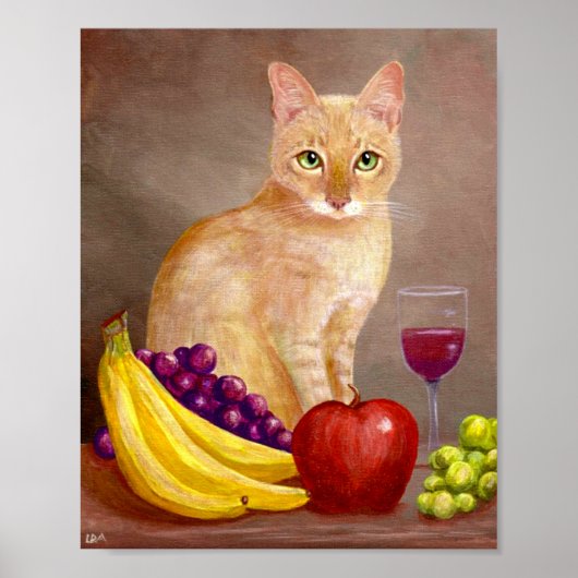 Katze Kunst, Dichtung und Musik Poster (Vorne)