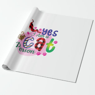 Katze Kunst Ich bin eine Katze Geschenkpapier