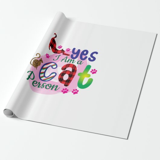 Katze Kunst Ich bin eine Katze Geschenkpapier (Ungerollt)