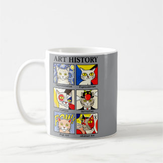 Katze Kunstgeschichte Lustige Malerei Lehrer Kunst Kaffeetasse