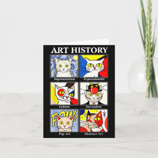 Katze Kunstgeschichte Lustige Malerei Lehrer Kunst Karte