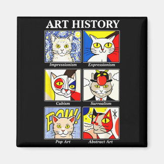 Katze Kunstgeschichte Lustige Malerei Lehrer Kunst Magnet