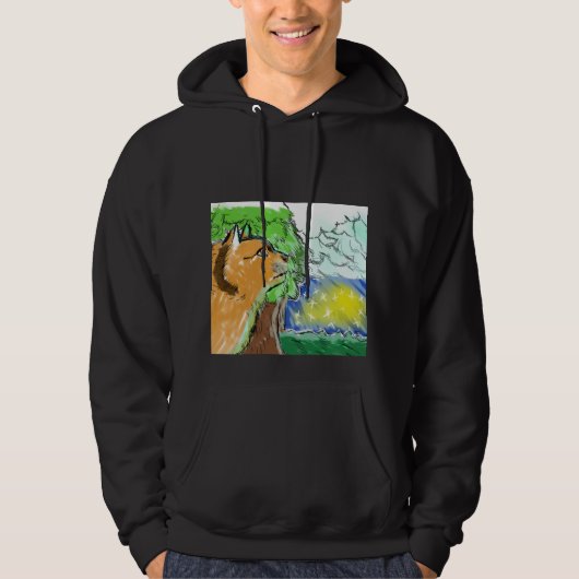 Katze=Künstler Hoodie (Vorderseite)