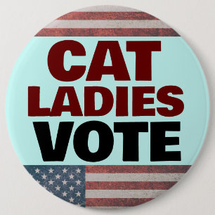 KATZE LADIES SCHALTFLÄCHEN FÜR DIE ABSTIMMUNG BUTTON