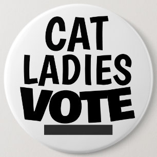KATZE LADIES SCHALTFLÄCHEN FÜR DIE ABSTIMMUNG BUTTON