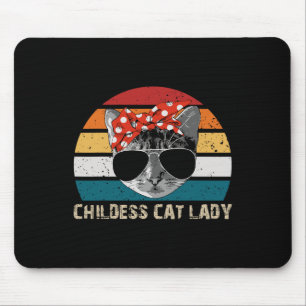 Katze Lady 2024 Gesinnte politische Wahlen Demokra Mousepad