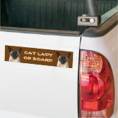 Katze Lady an Bord Autoaufkleber (Auf Lkw)