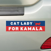 Katze Lady für Kamala Autoaufkleber (Auf Auto)